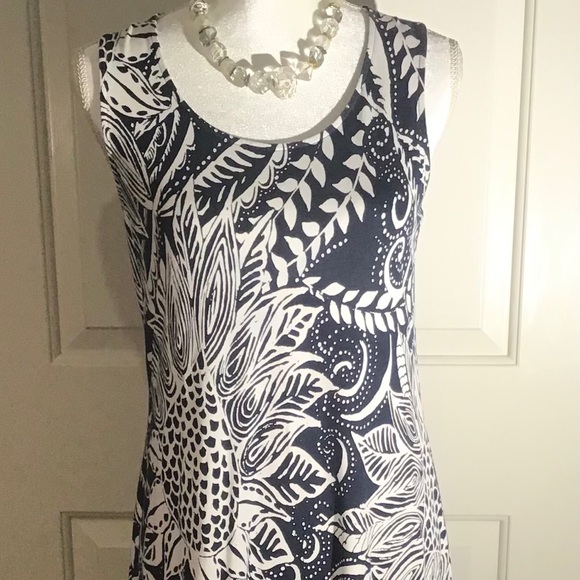 Chico's Dresses & Skirts - CHICO’S beautiful navy and white sunflower dress